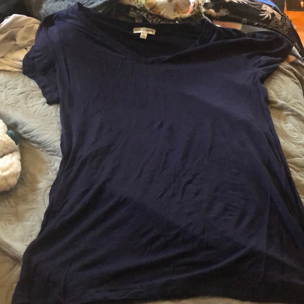 A blue top